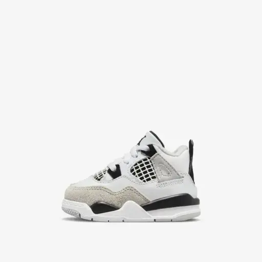 Kids Jordan 4 White black